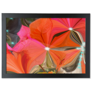 Framed A2 Fine Art Print - Landscape/Black Autumn Leaves A2