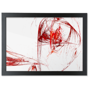 Framed A2 Fine Art Print - Landscape/Black Frown A2